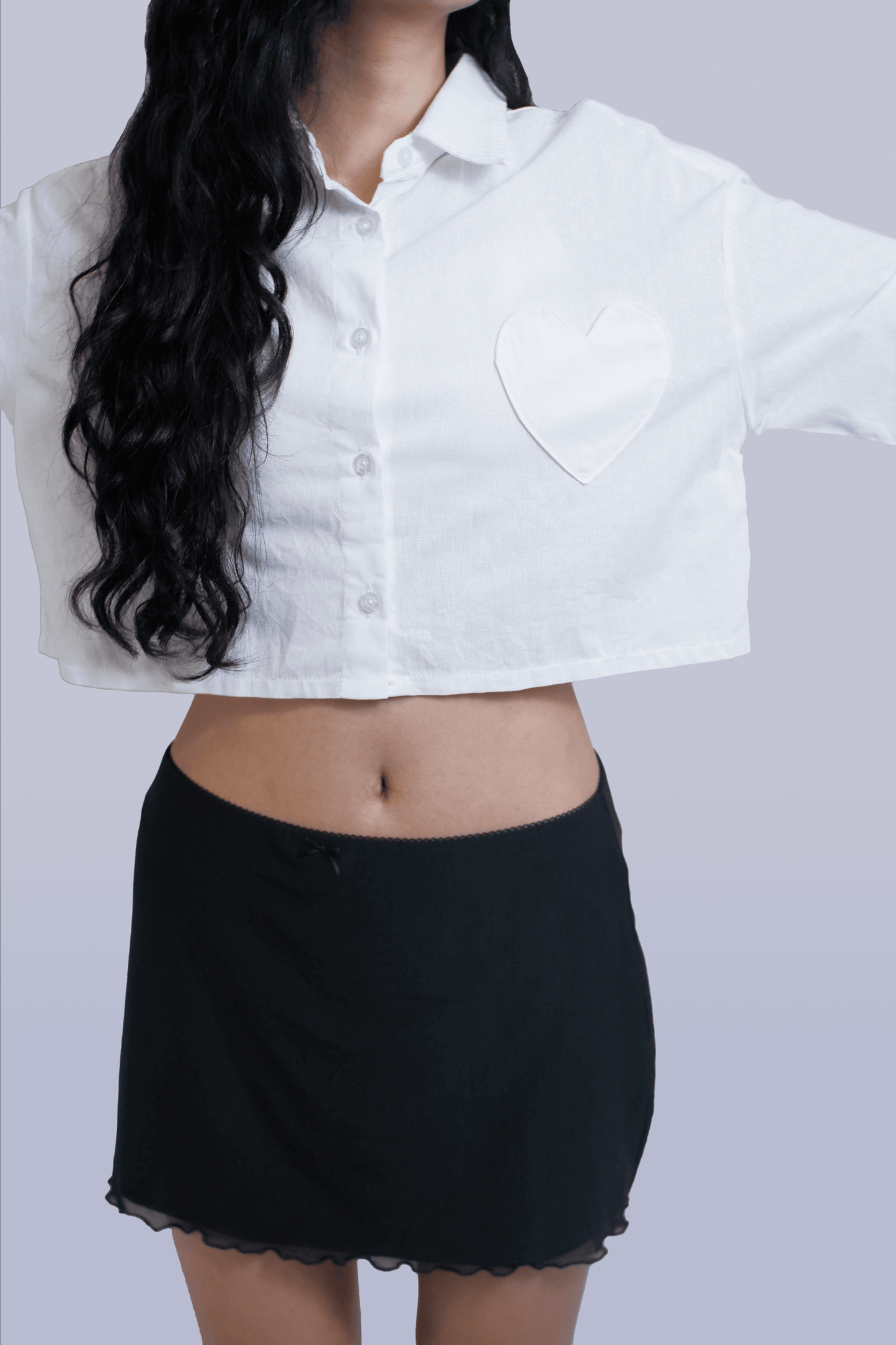 Cher Crop Button Down